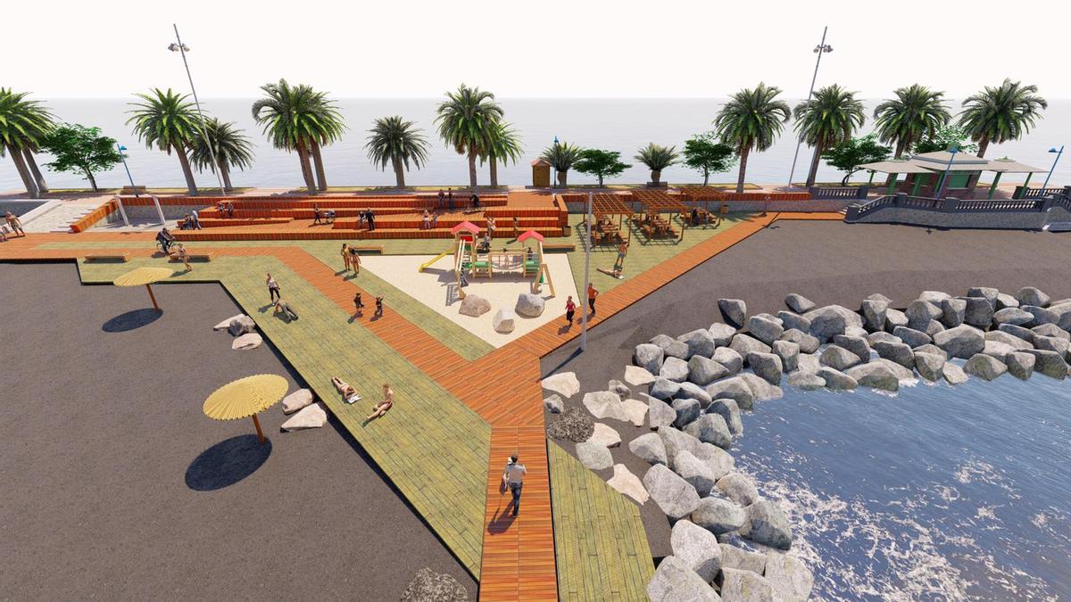 Proyecto para mejorar el paseo de la Playa de La Punta.