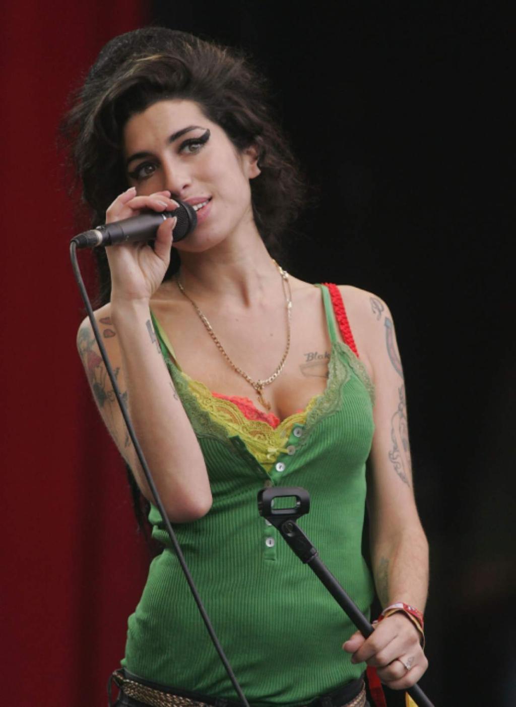 Amy Winehouse, en Glastonbury 2007