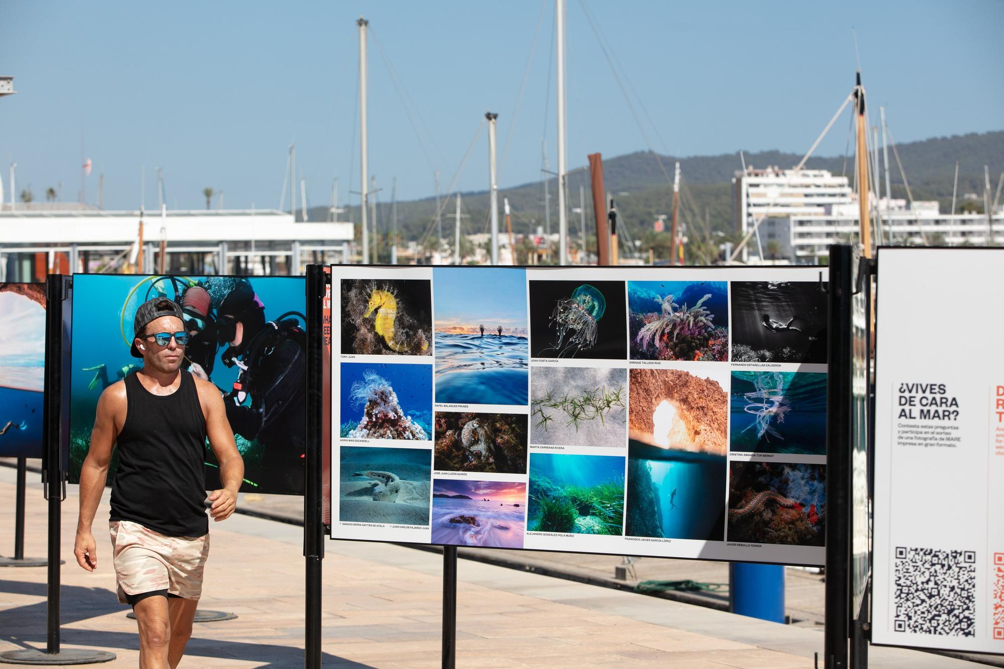 Una exposición para defender el mar de Ibiza.