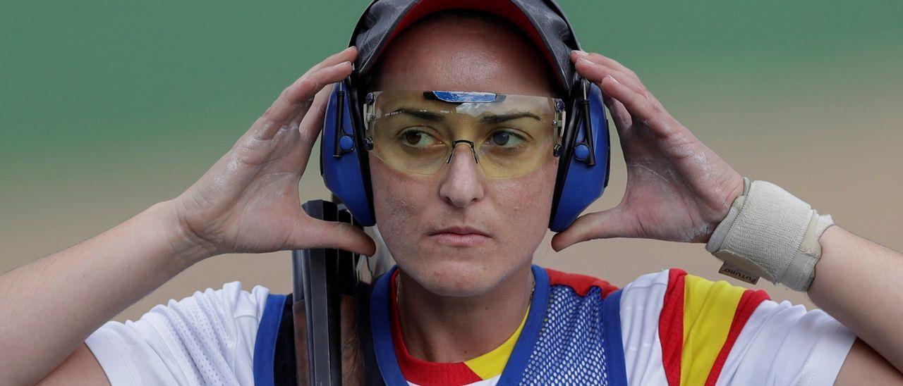 La tiradora olímpica baenense Fátima Gálvez.