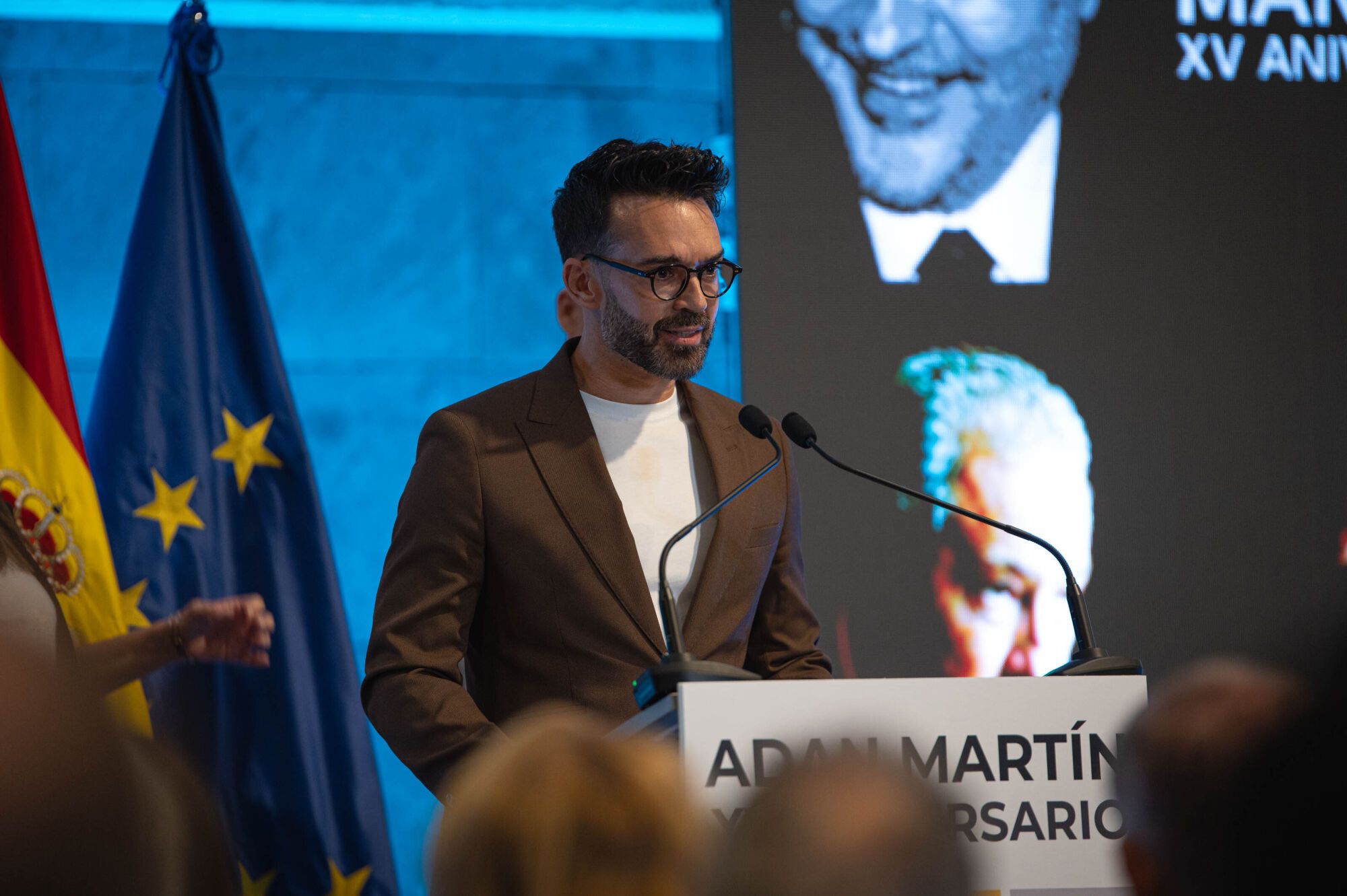 Acto de homenaje al expresidente de Canarias, Adán Martín, cuando se cumplen 15 años de su fallecimiento