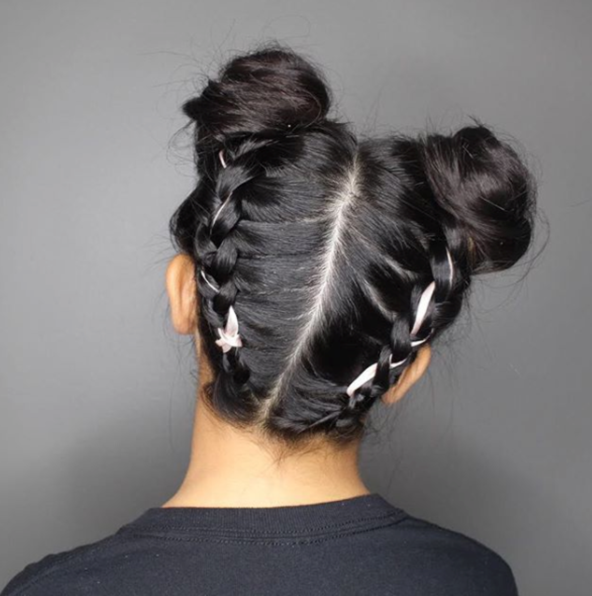 Moños + trenzas