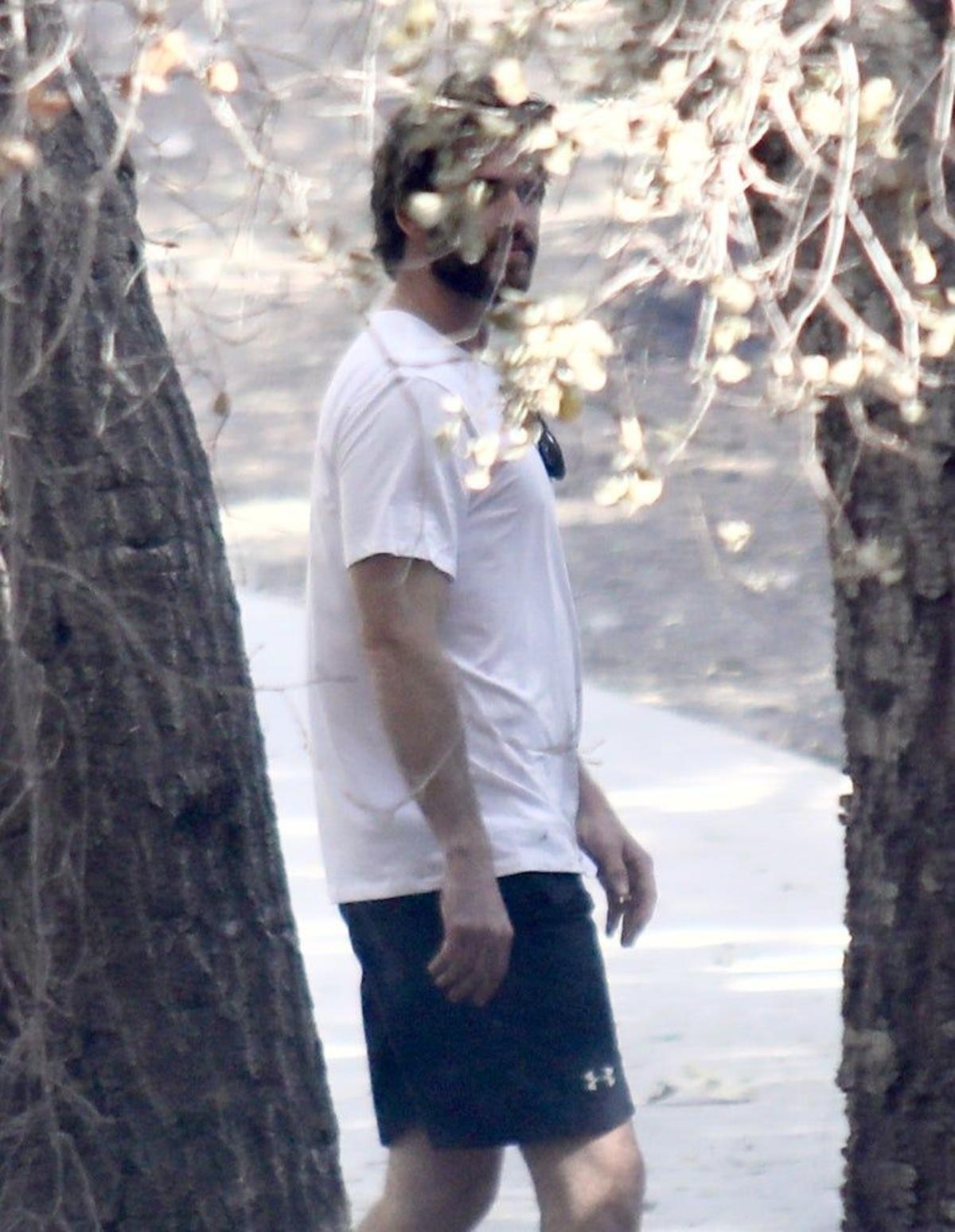 Liam Hemsworth en el lugar de los incendios