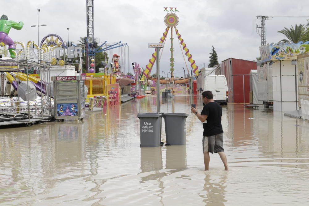 Así ha quedado la feria de La Fica tras la gota fría