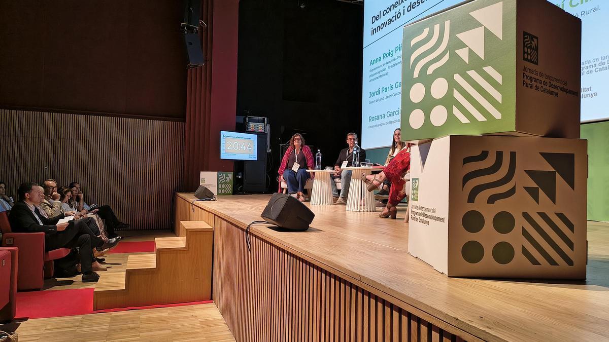 Ordeig, amb representants de la CE i del Ministeri, a primera fila de l'auditori Valentí Fuster