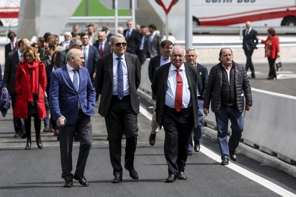 Inauguración del viaducto en homenaje a Daniel Alonso que da acceso al PEPA