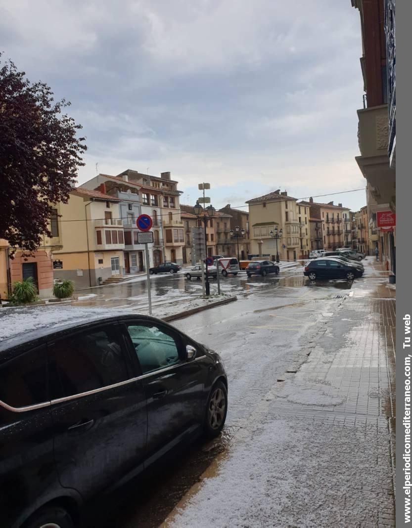 Espectacular tormenta de granizo en Vilafranca