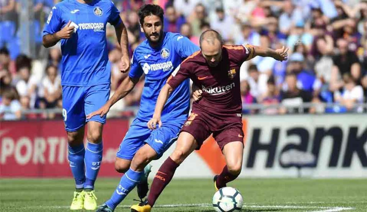 Iniesta fue titular en Getafe