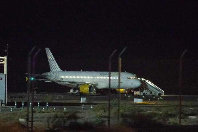 Desalojo de un avión en Fuerteventura