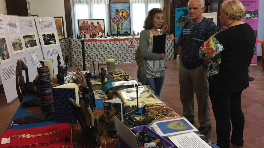 Exposición de la misión diocesana asturiana en Covadonga.