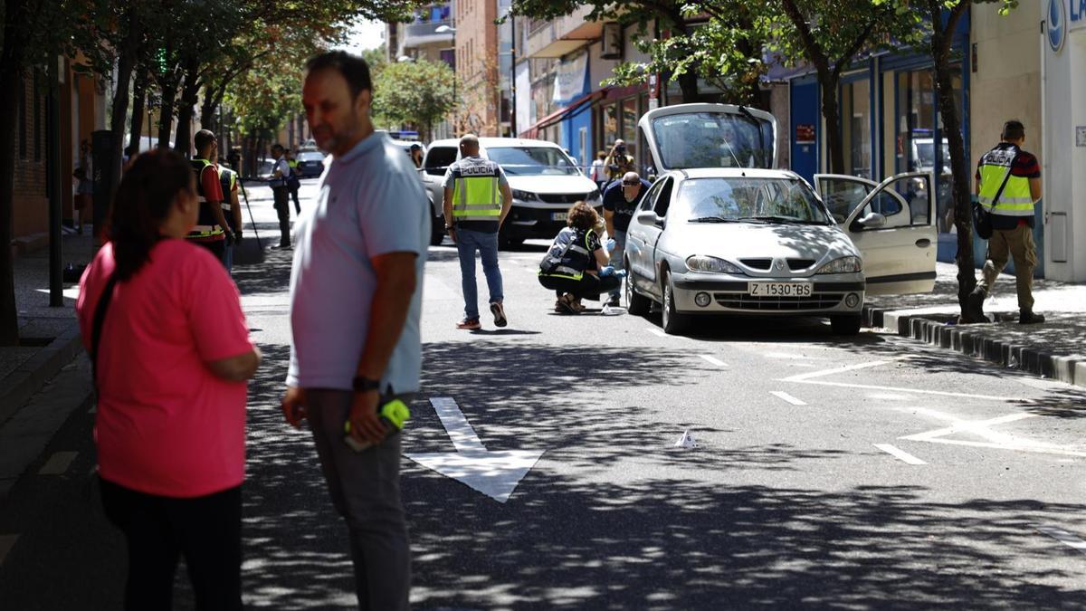 Tiroteo en el barrio de Torrero de Zaragoza, en imágenes