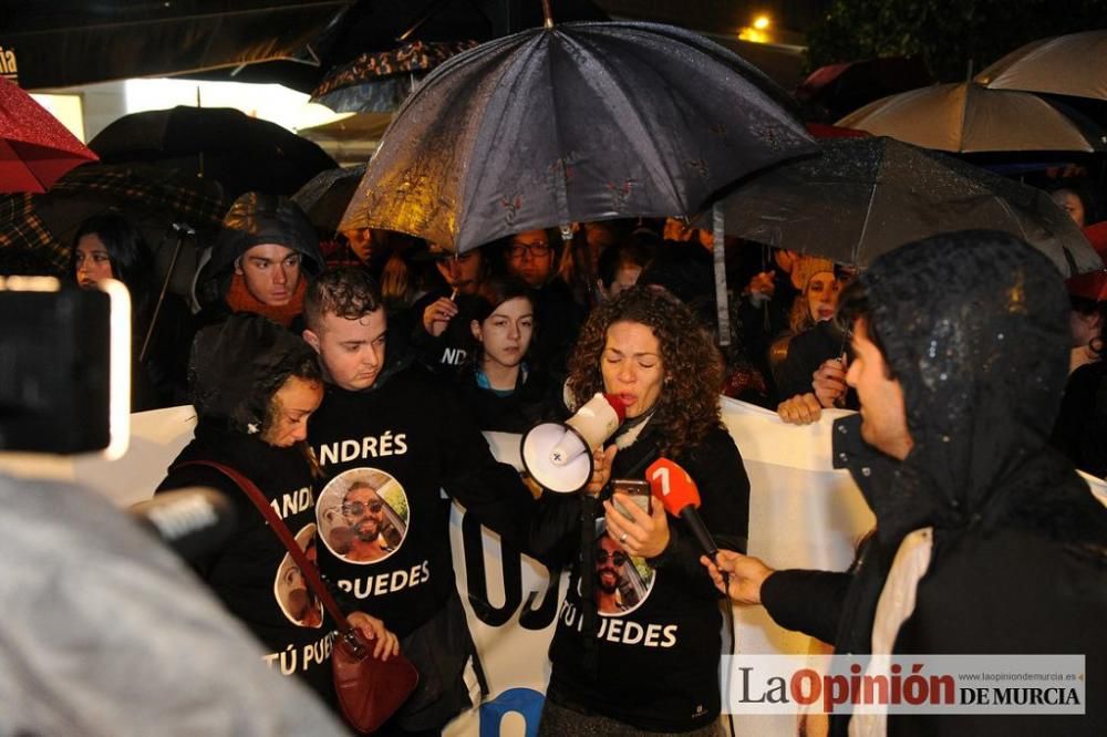 Protesta por la agresión a Andrés Martínez