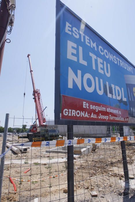 Construcció del Lidl a la Plaça de Salt