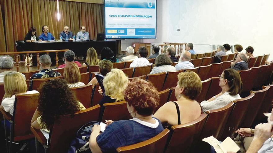 Aspecto del auditorio de la UNED de Zamora en la jornada sefardí.