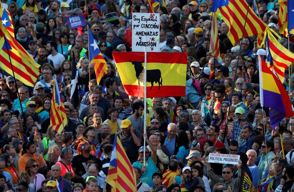 El independentismo se manifiesta en Barcelona
