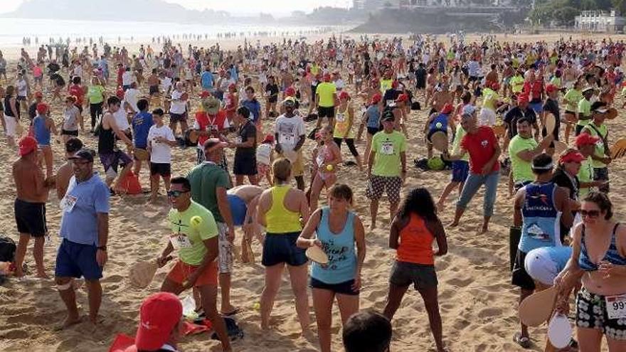 Imagen de los jugadores, ayer en Santander. // Efe