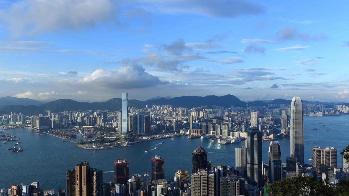 Una vista de Hong Kong.