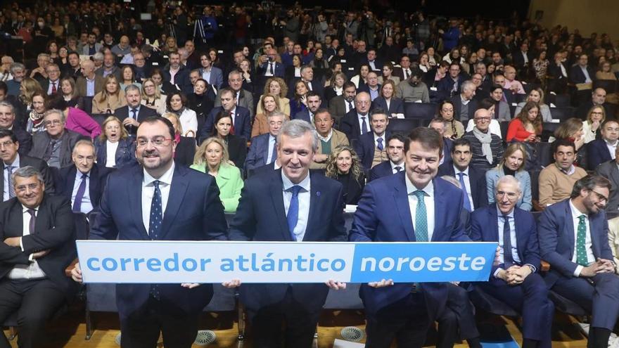 Galicia, Asturias y Castilla y León reclaman &quot;igualdad&quot; para el Corredor Atlántico