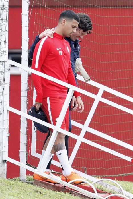 Entrenamiento del Sporting