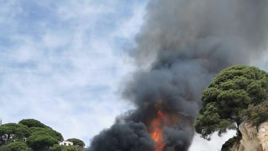 Incendi entre Lloret i Tossa