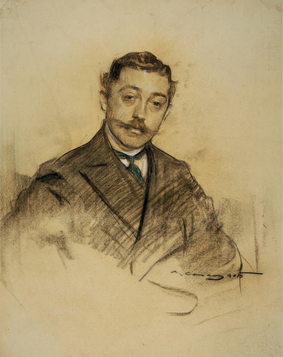 Retrato de Sotomayor, realizado por Ramón Casas