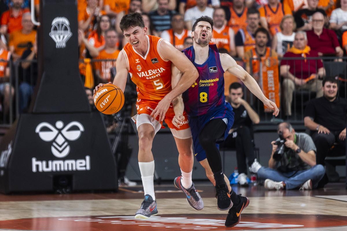 Valencia. VLC. SPD. Primer partido de la final de la ACB entre Valencia Basket y el FC Barcelona en el Roig Arena