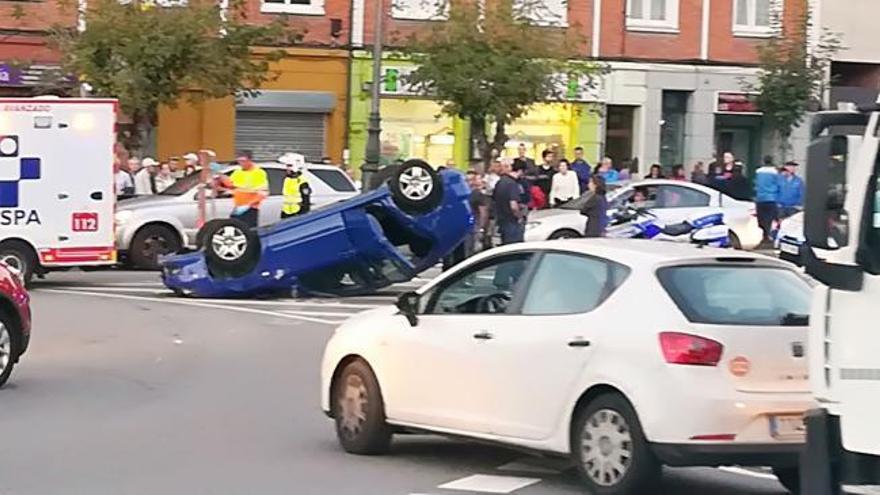 Accidente en Vallobín