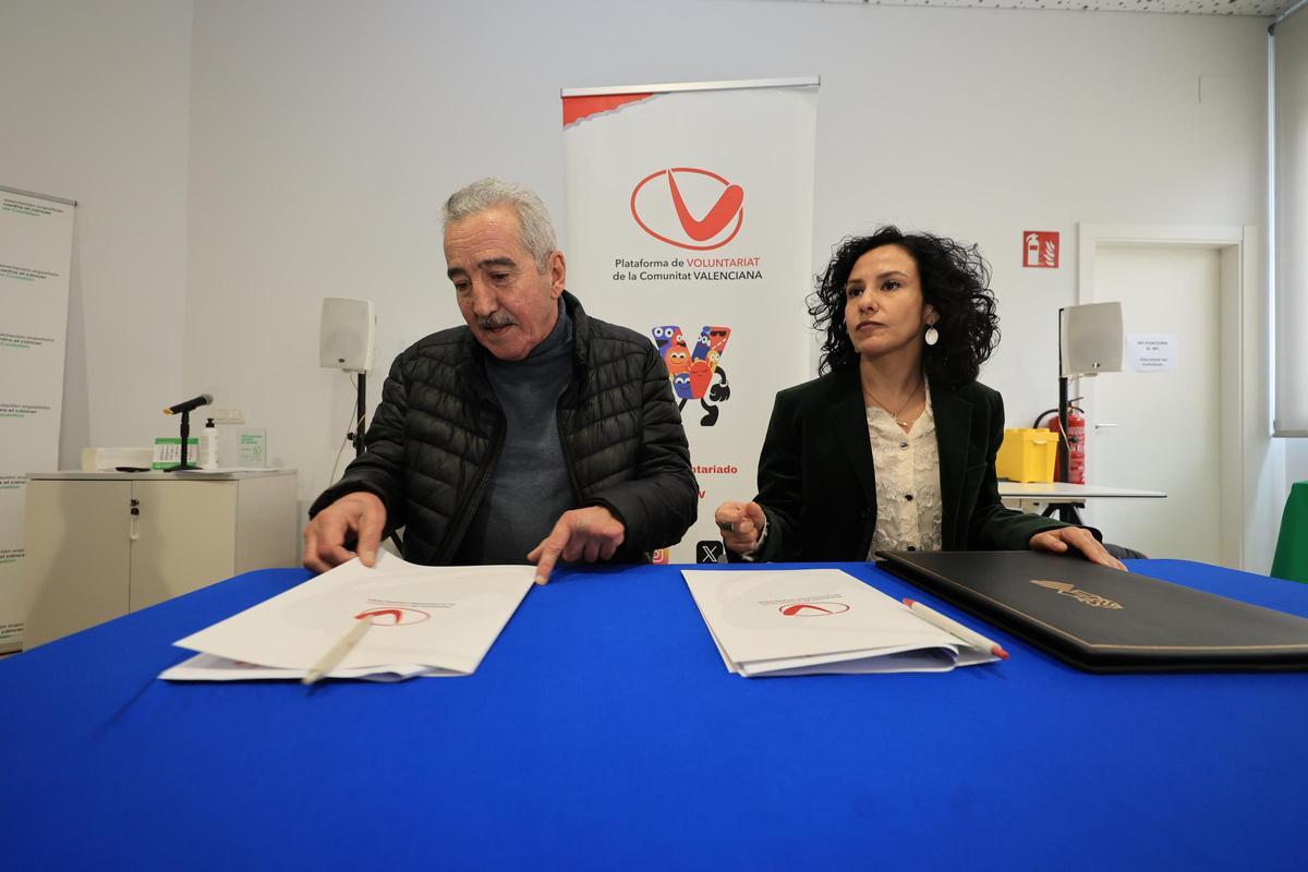 Primer acto de la nueva consellera Albalat en Castelló en el Día del Voluntariado