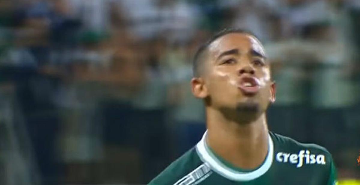 Así juega Gabriel Jesús con el Palmeiras y la selección brasileña