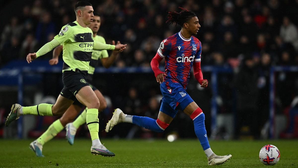 Imagen del choque entre el Crystal Palace y el Manchester City
