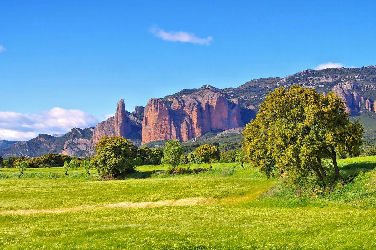 Mallos de Riglos in Aragon, Spain
