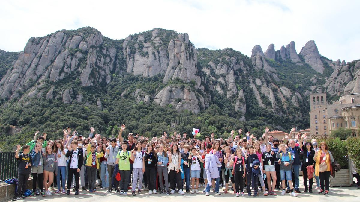 Els participants a la fase final del projecte a Montserrat