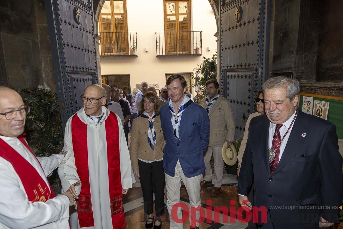 La orden Constantiniana de San Jorge peregrina a Caravaca