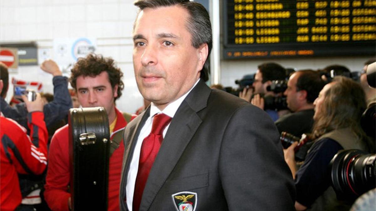 José Veiga en su etapa de directivo del Benfica