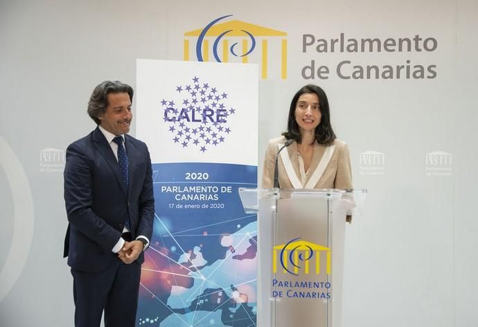 Visita de la presidenta del Senado, Pilar Llop, al Parlamento de Canarias