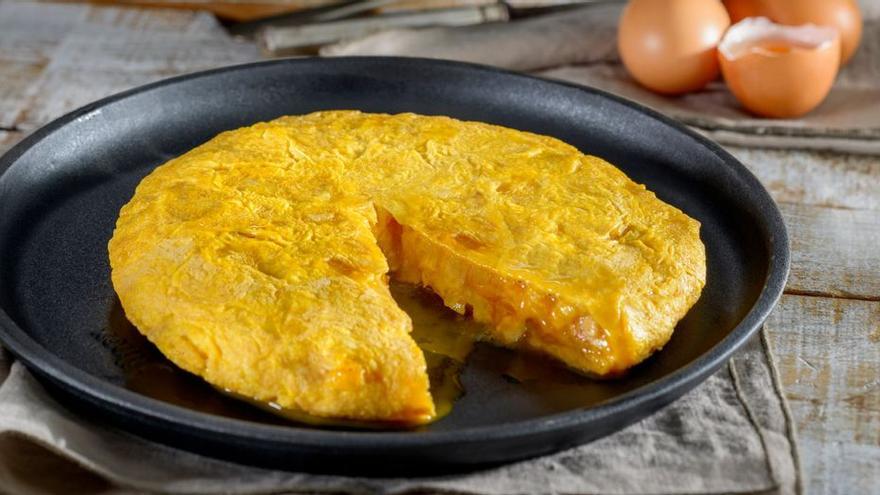 Tortilla de papa sin cebolla.