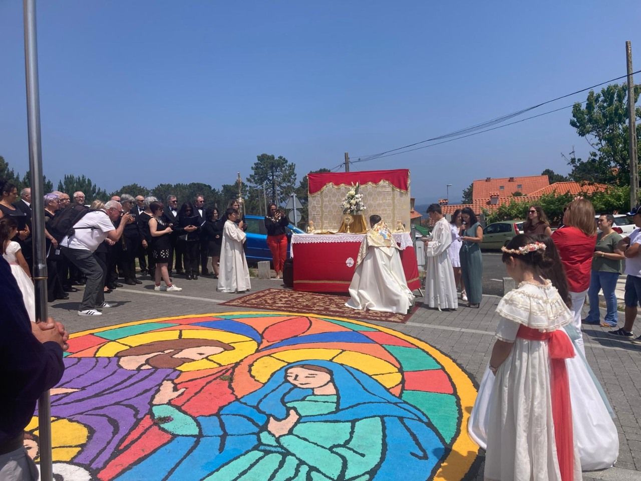 Así se vive este finde la fiesta de Sacramento en San Vicente de O Grove.