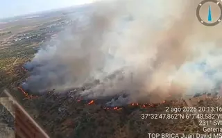 Declarado un incendio en el paraje de la Cantera Buena Vista de Genera