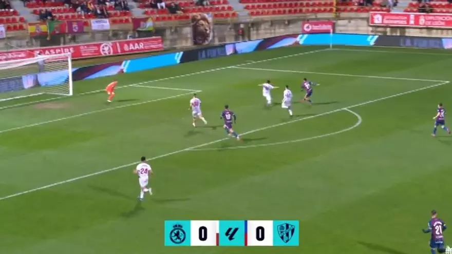 Cultural Leonesa - Huesca | El gol de Ángel Pérez