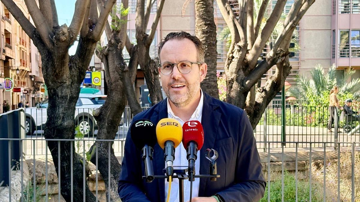 El portavoz del Grupo Municipal del PSOE en Elche, Héctor Díez, en una imagen reciente