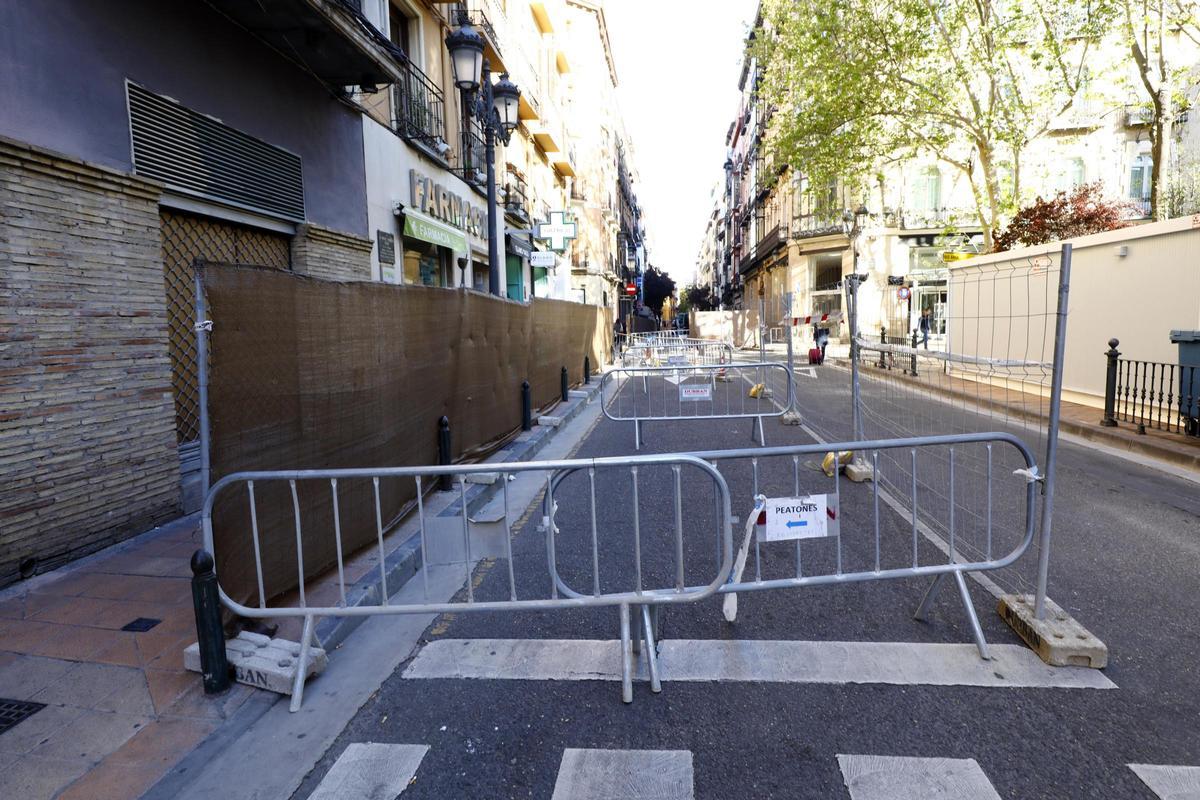 Adiós a la antigua calle Manifestación de Zaragoza: los primeros trabajos dejan estas imágenes