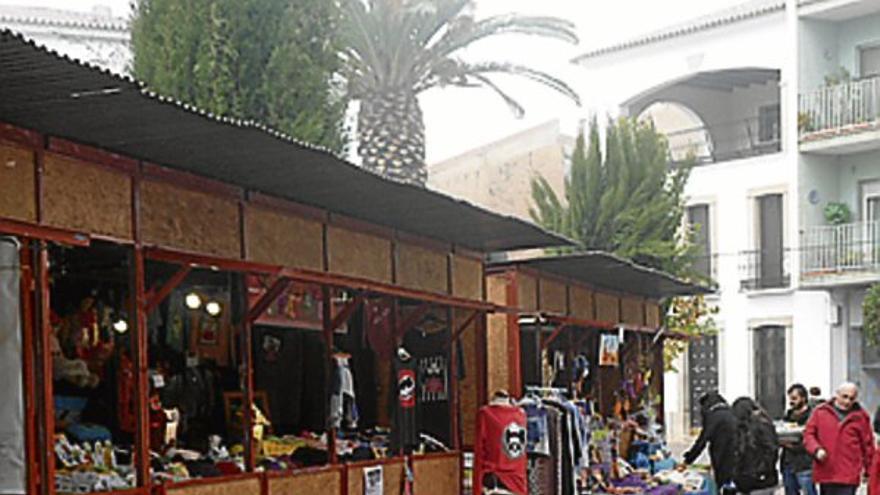 Mercado navideño, en plaza de España