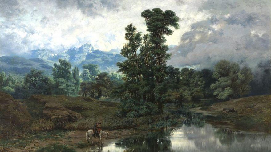 "Paisaje del Pardo al disiparse la niebla" (1866), de Muñoz Degraín. | MUSEO NACIONAL DEL PRADO