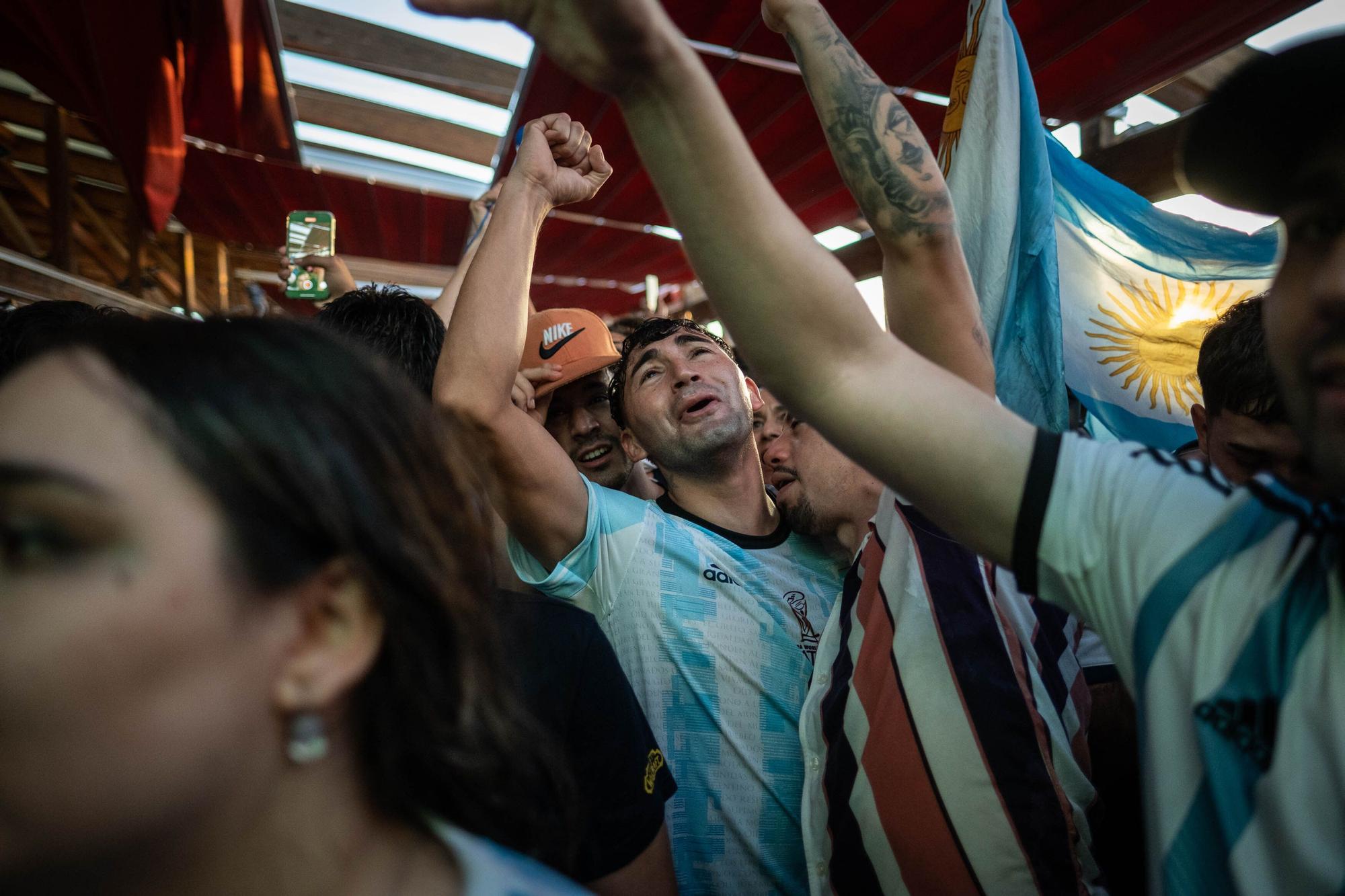 Celebración del Mundial de los argentinos afincados en Tenerife