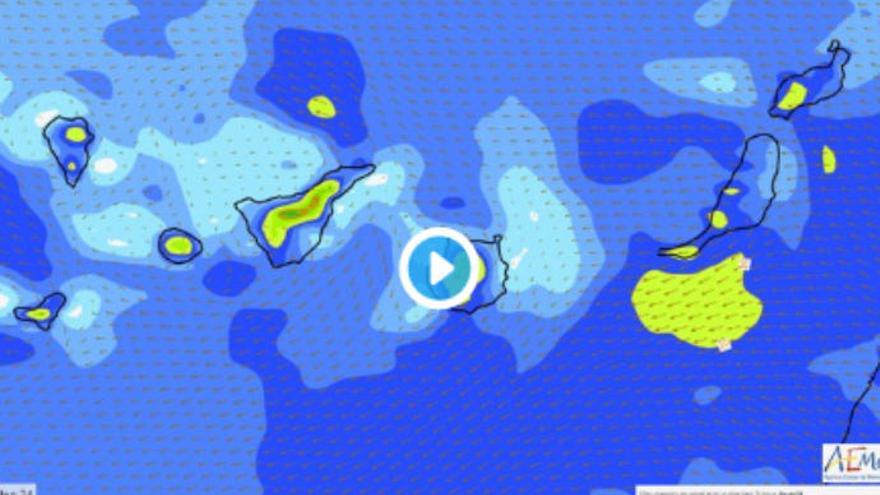 Canarias, en prealerta por vientos la jornada de este lunes.