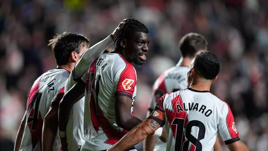 Nteka estalló Vallecas tras su gol contra el Elche CF