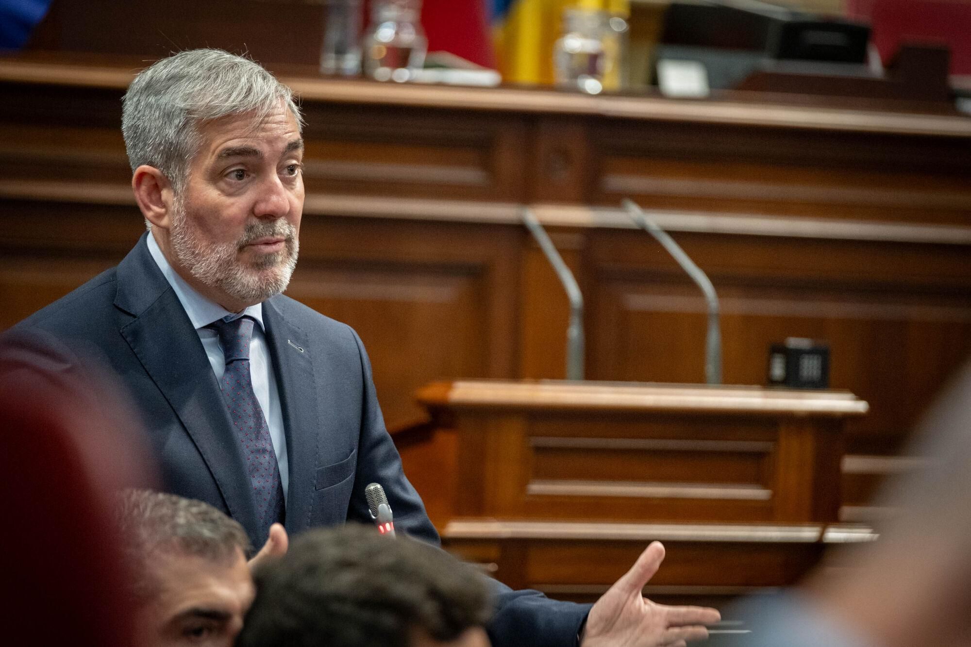 Pleno del Parlamento de Canarias.