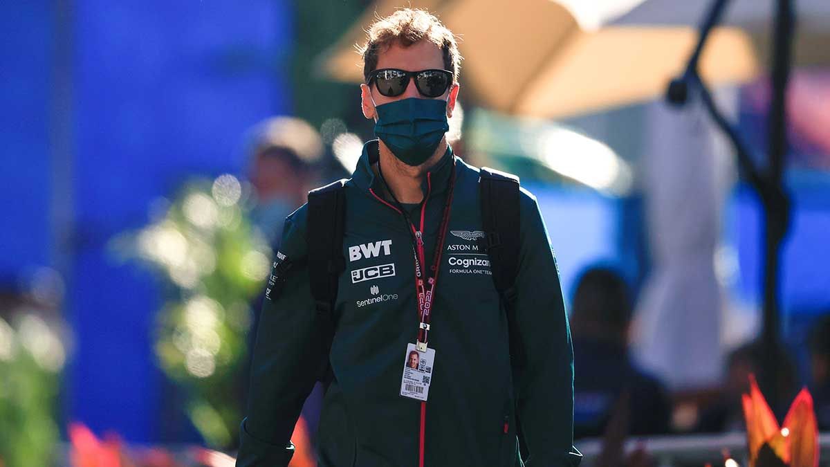 Sebastian Vettel en una imagen durante el GP de México del Mundial de F1 de la temporada 2021