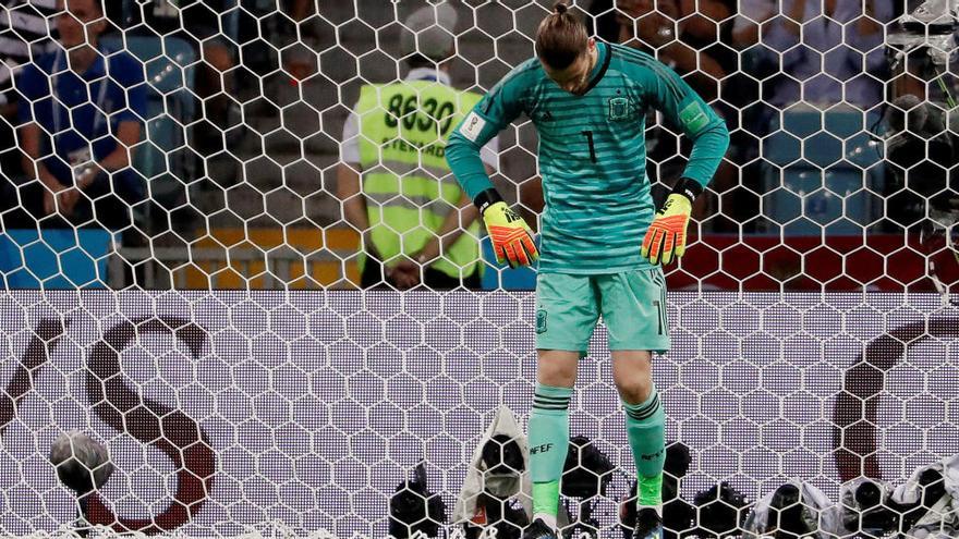 De Gea, el portero menos &quot;parador&quot; de un Mundial desde Inglaterra 1966