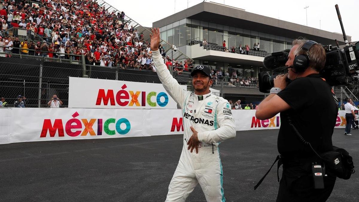 Hamilton ganó en México
